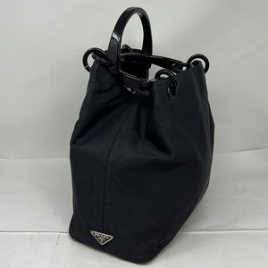 Prada Tessuto Nylon Handle Tote Hand Bag